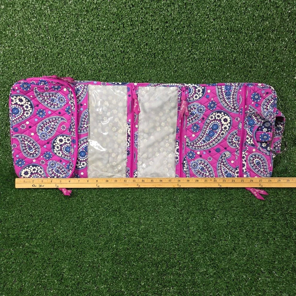 Vera Bradley Grand Hanging Travel Organizer in Boysenberry Paisley